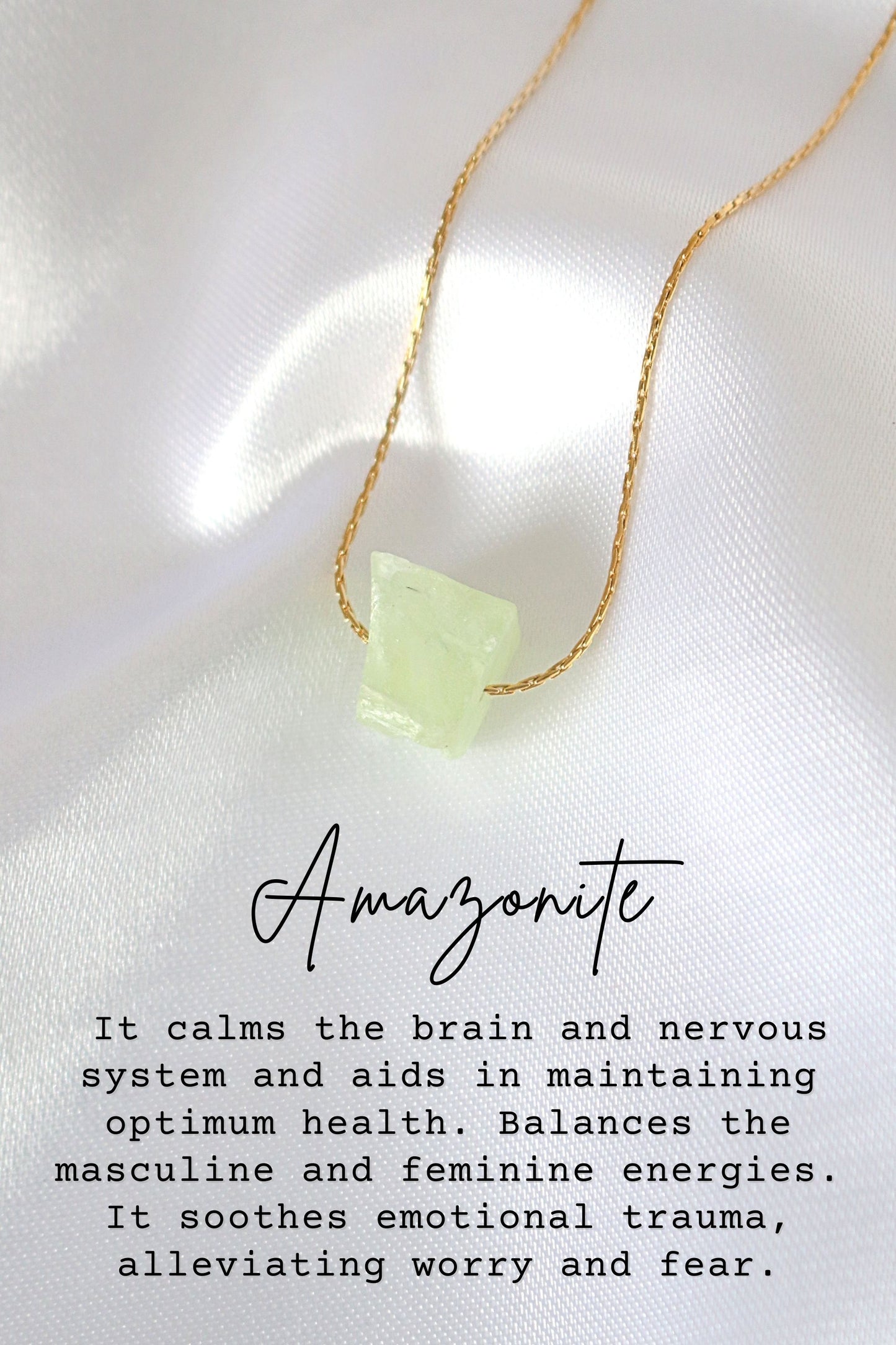 Rohkristall-Halskette aus Naturstein – 24 Karat vergoldeter Anhänger ✨